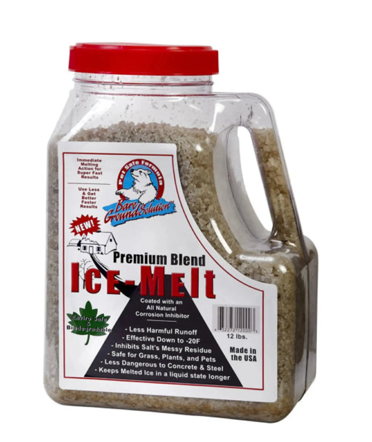 12lb Jug Bare Ground Coated Granular Ice Melt Bare Ground