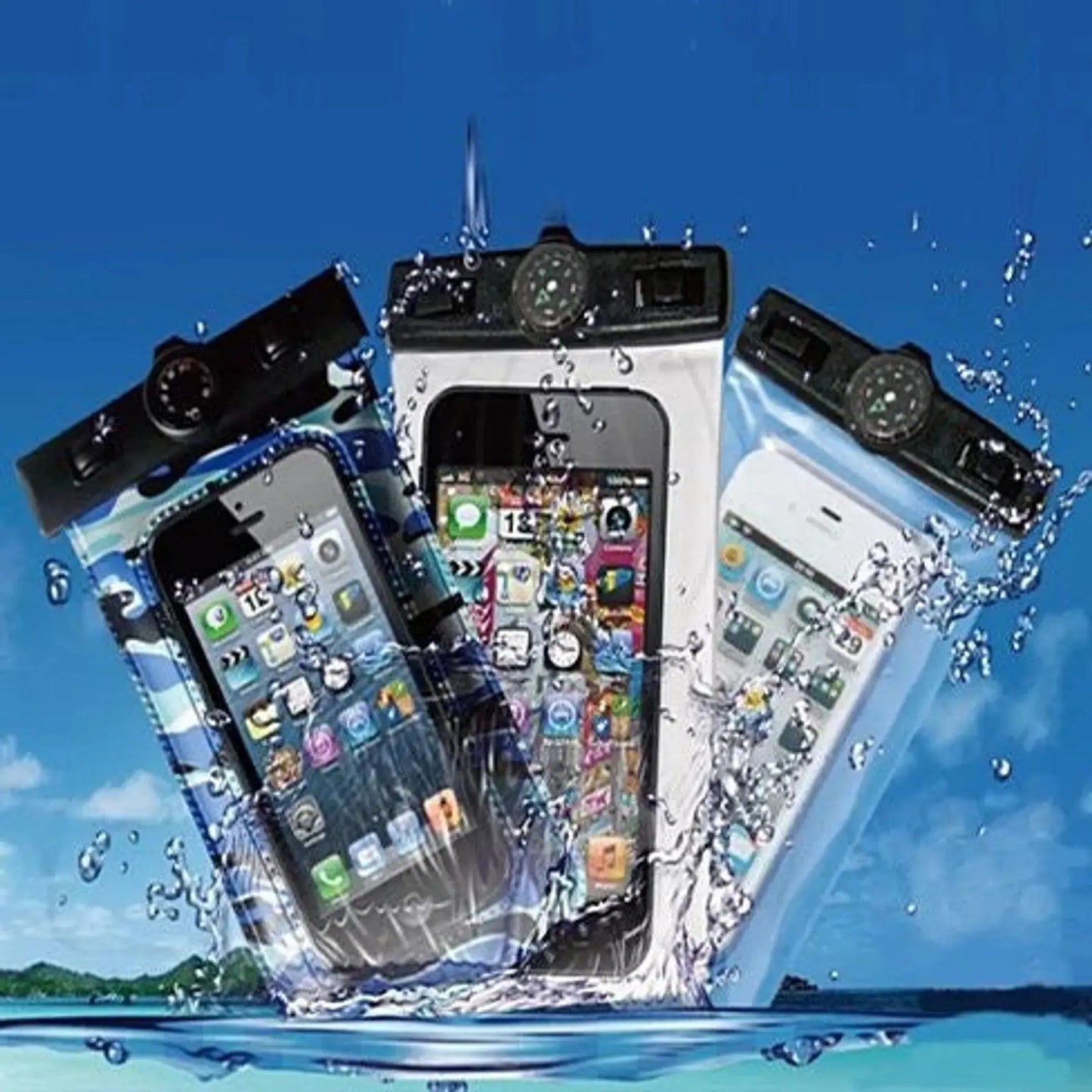 AQUA POUCH - Waterproof Pouch for your Smartphone and your Essentials 2 - Pack Vista Shops