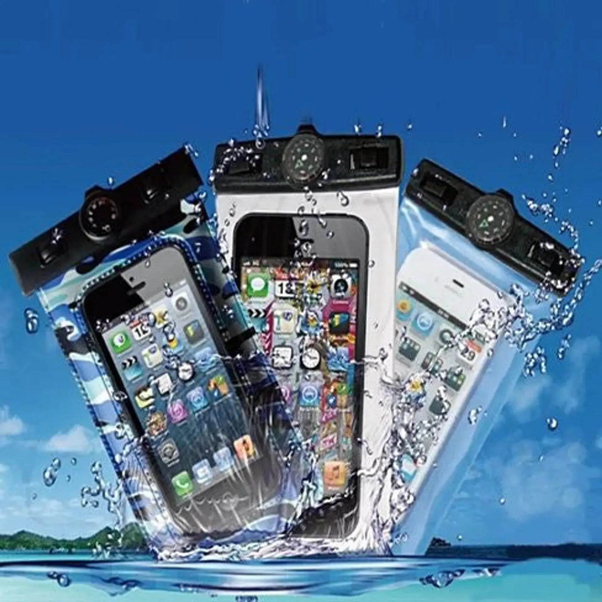 AQUA POUCH - Waterproof Pouch for your Smartphone and your Essentials 2 - Pack Vista Shops