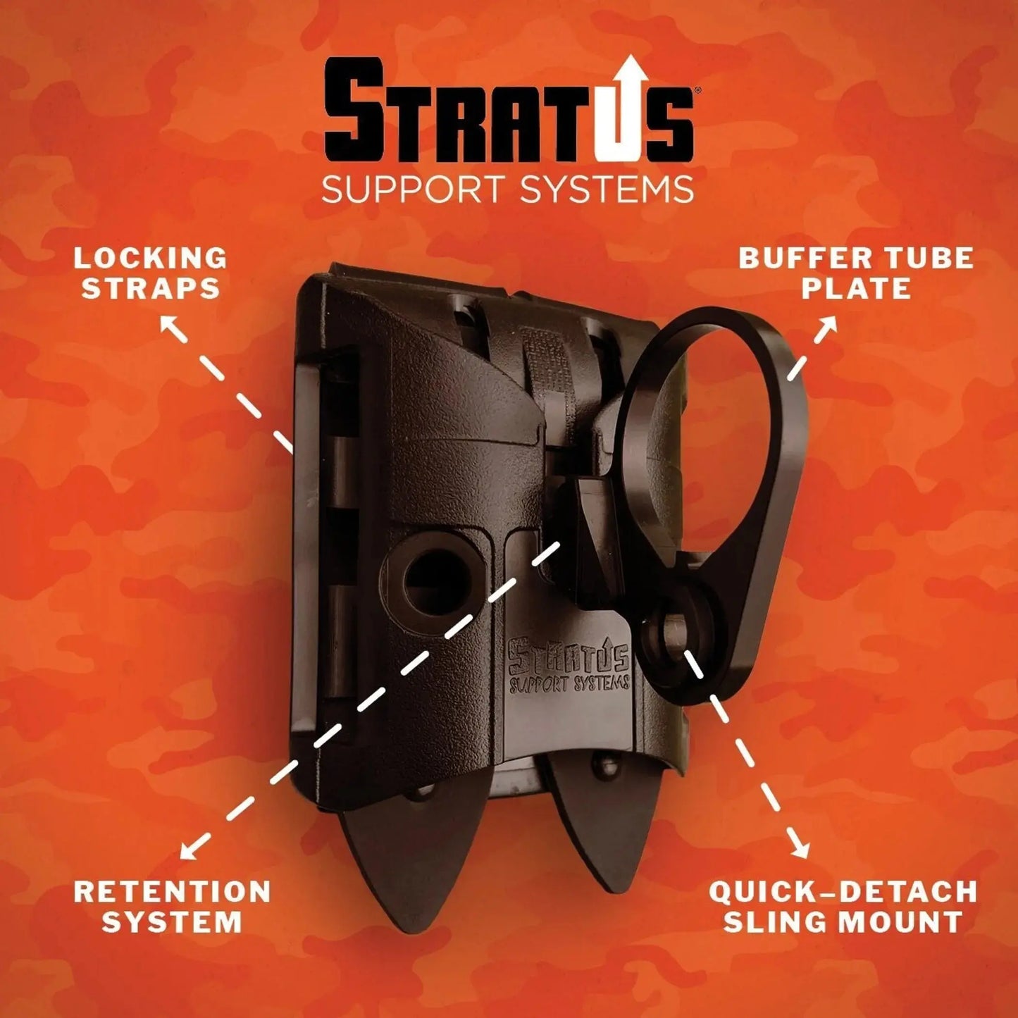 AR COMBO, RIGHT HAND, LEVEL 1 RETENTION HOLSTER STRATUS