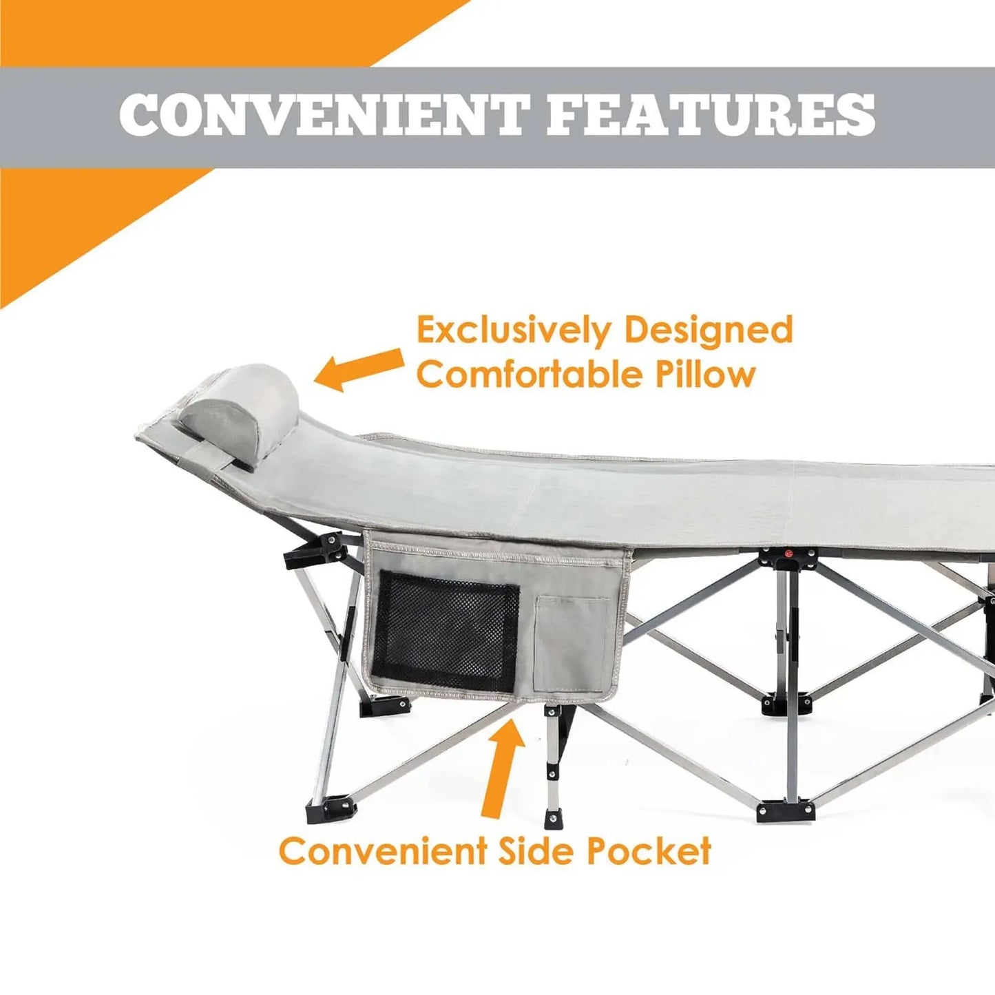 Alpcour Folding Camping Cot - Extra-Large North Stiles Group