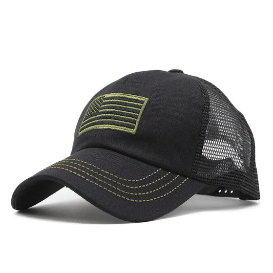 Camouflage Mesh Cap Embroidered Hat Trails & Tactics