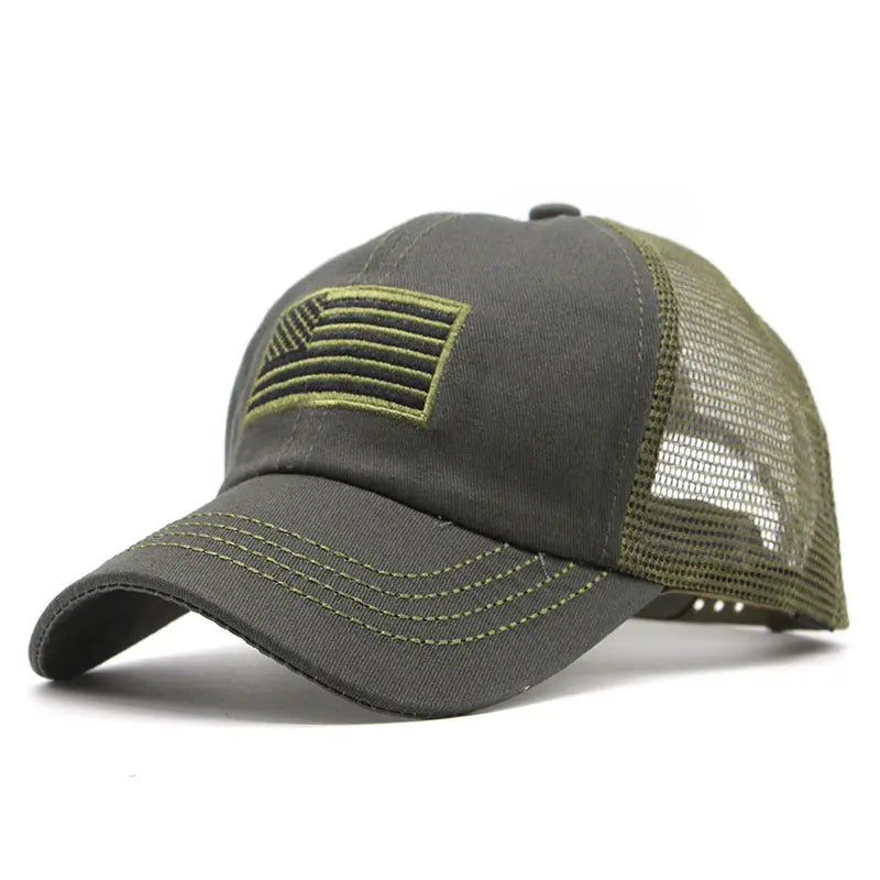 Camouflage Mesh Cap Embroidered Hat Trails & Tactics