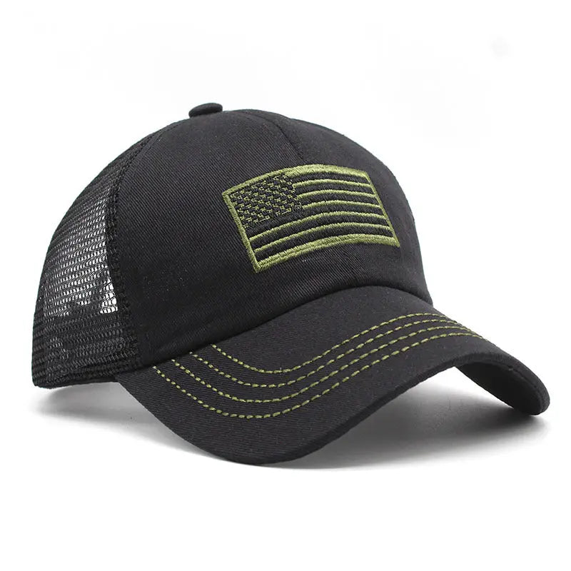 Camouflage Mesh Cap Embroidered Hat Trails & Tactics