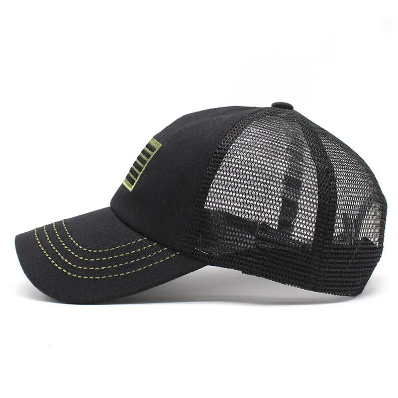 Camouflage Mesh Cap Embroidered Hat Trails & Tactics