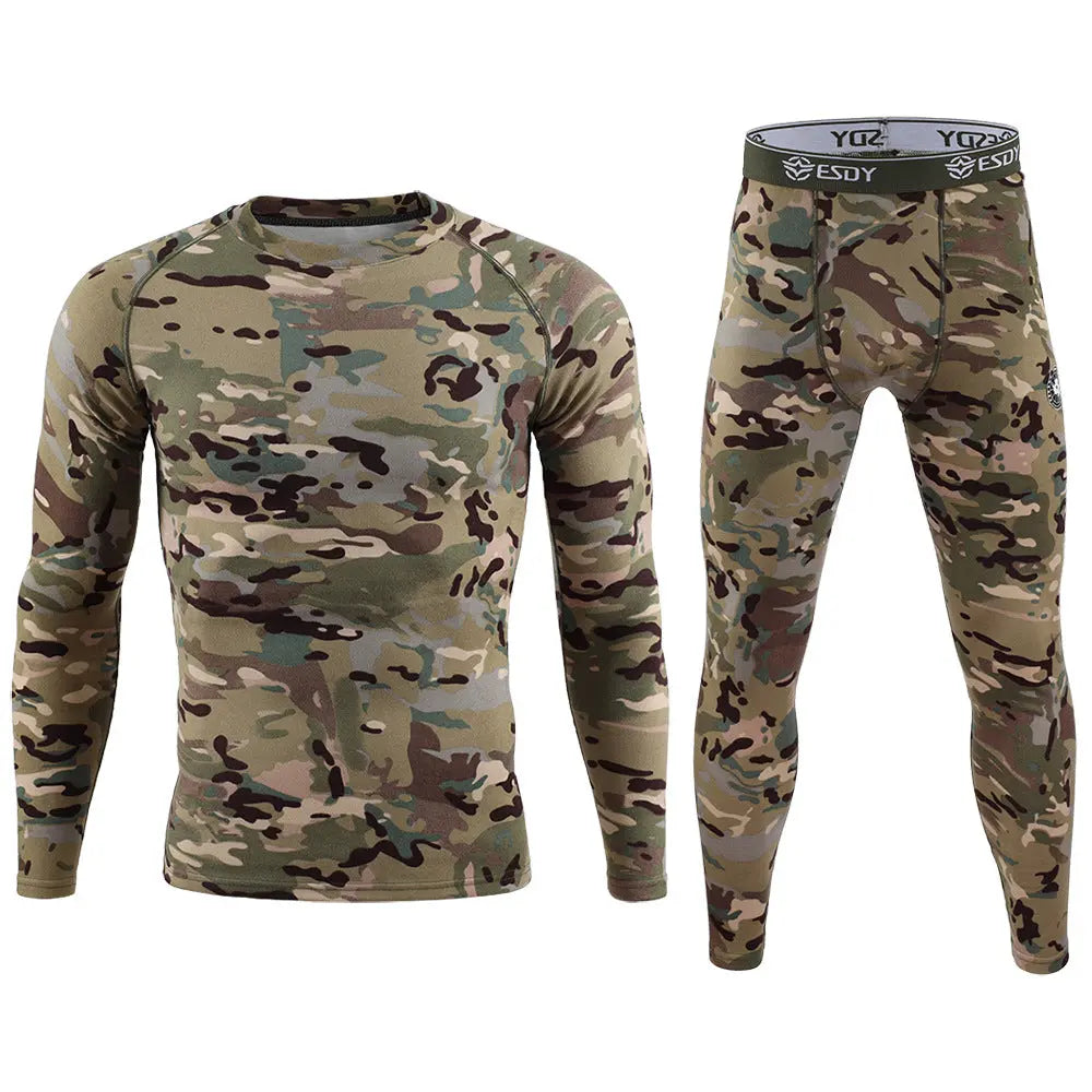 ESDY Men's Camouflage Thermal Underwear Trails & Tactics