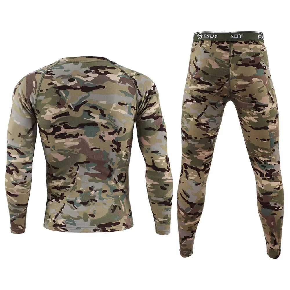 ESDY Men's Camouflage Thermal Underwear Trails & Tactics