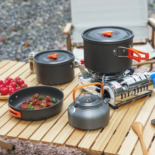 Portable/Foldable handle Camping Cookware Trails & Tactics