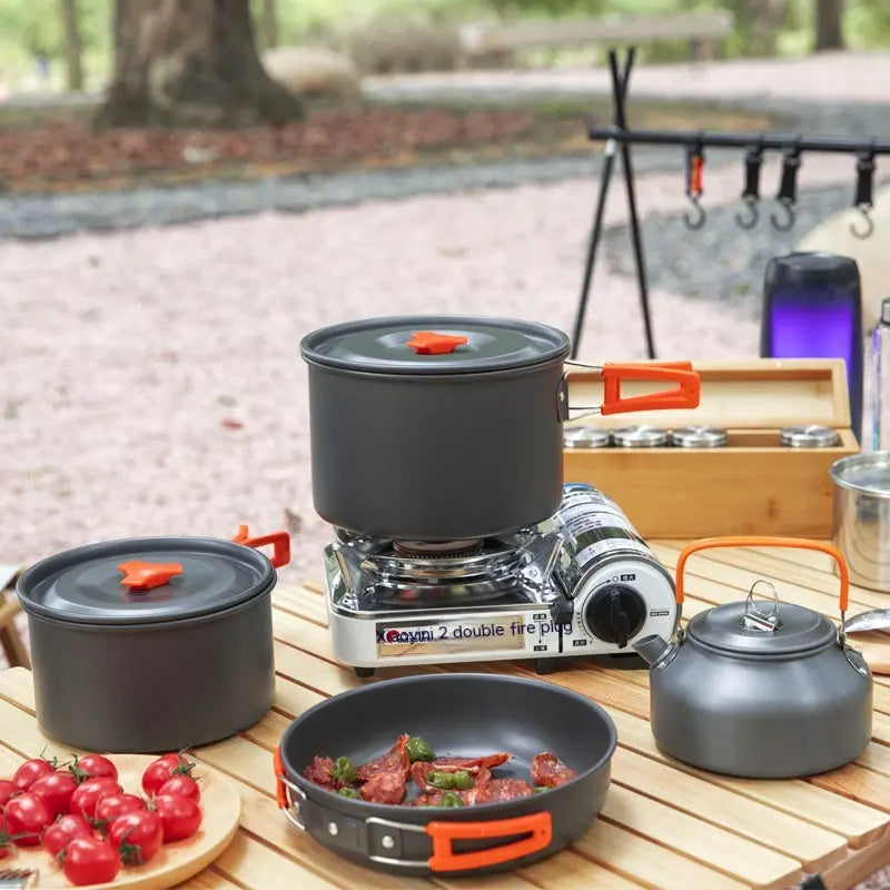 Portable/Foldable handle Camping Cookware Trails & Tactics