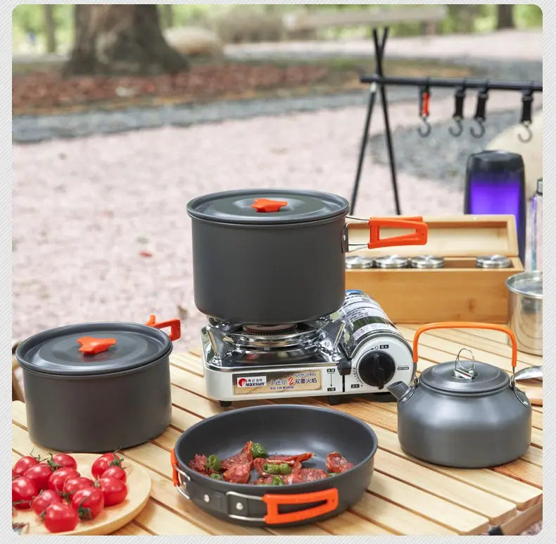 Portable/Foldable handle Camping Cookware Trails & Tactics