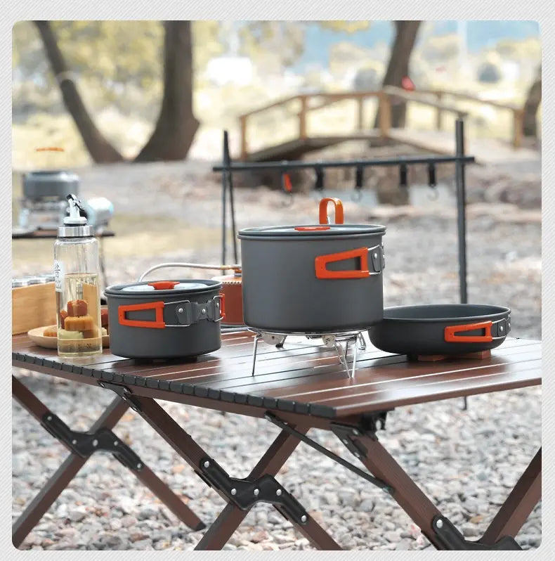 Portable/Foldable handle Camping Cookware Trails & Tactics