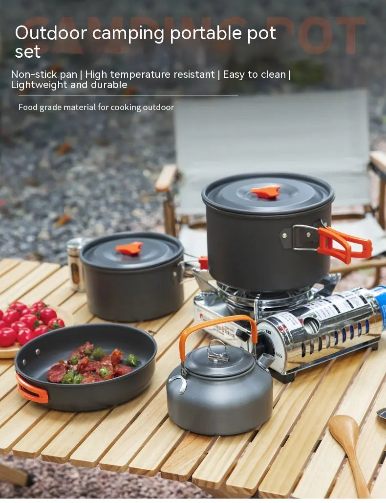 Portable/Foldable handle Camping Cookware Trails & Tactics