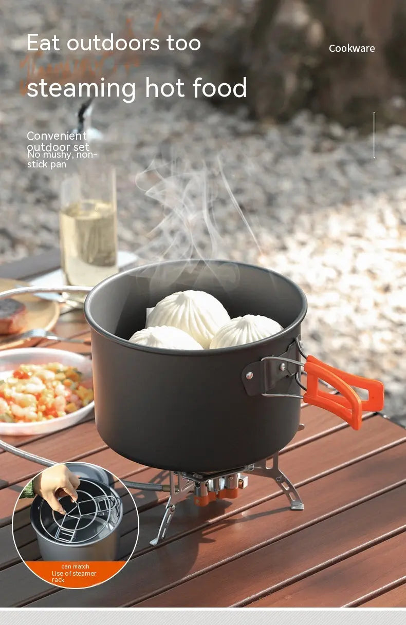 Portable/Foldable handle Camping Cookware Trails & Tactics