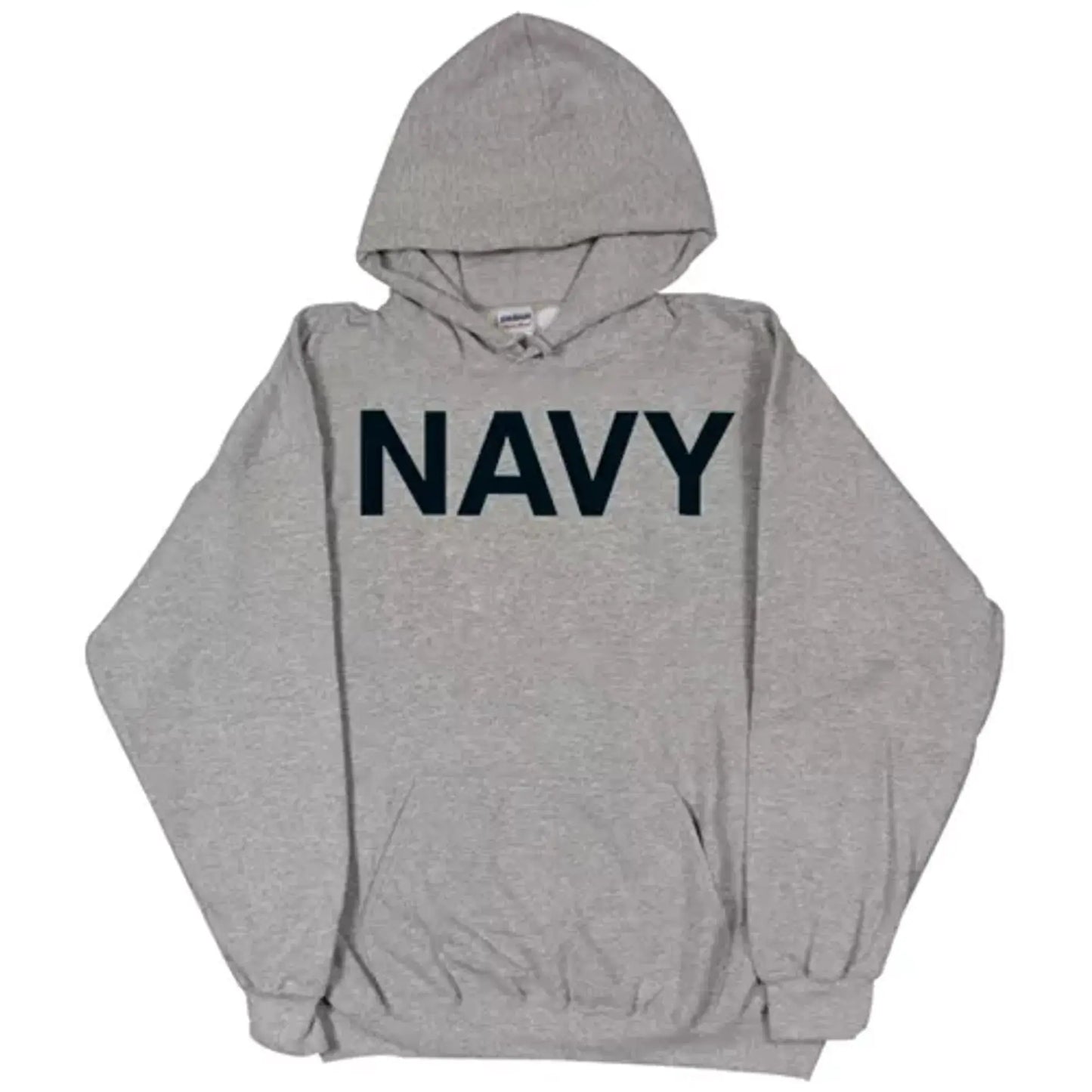 Pullover/Hooded Grey Sweatshirt- Navy Small Fox Outdoor