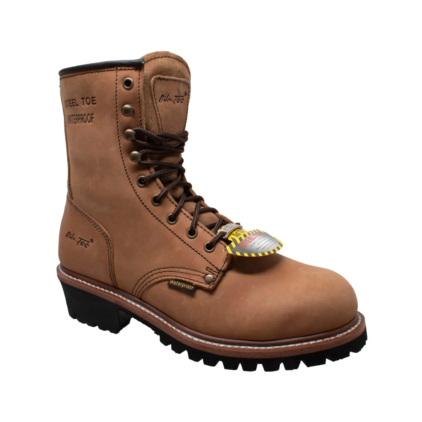 Men's 9" Waterproof Steel Toe Logger AdTec