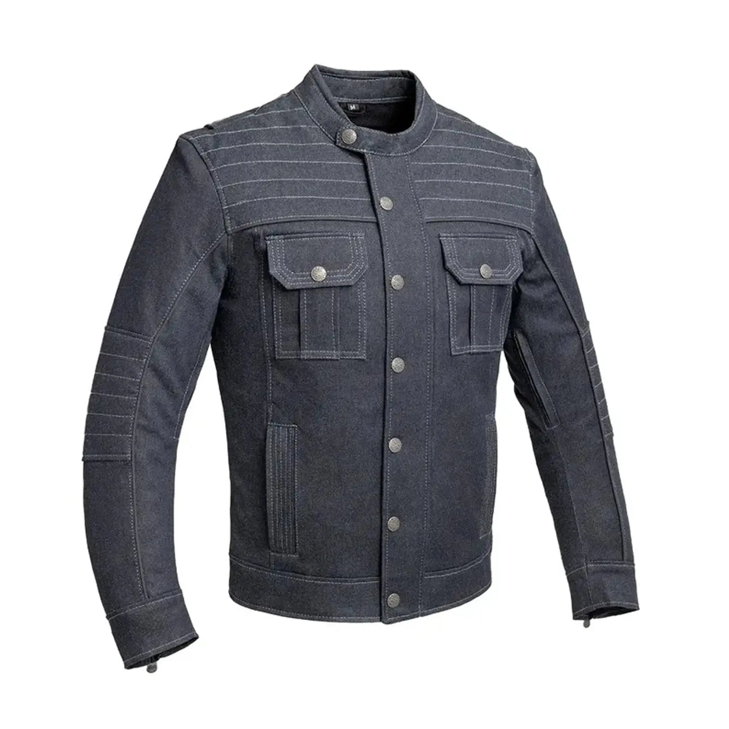 Rowdy Men's Thunder Denim Motorcycle Jacket First Manufacturing Company