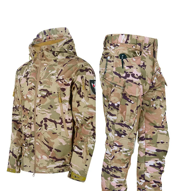 Ruins Camouflage Fleece-lined Waterproof Tactical Suit Trails & Tactics